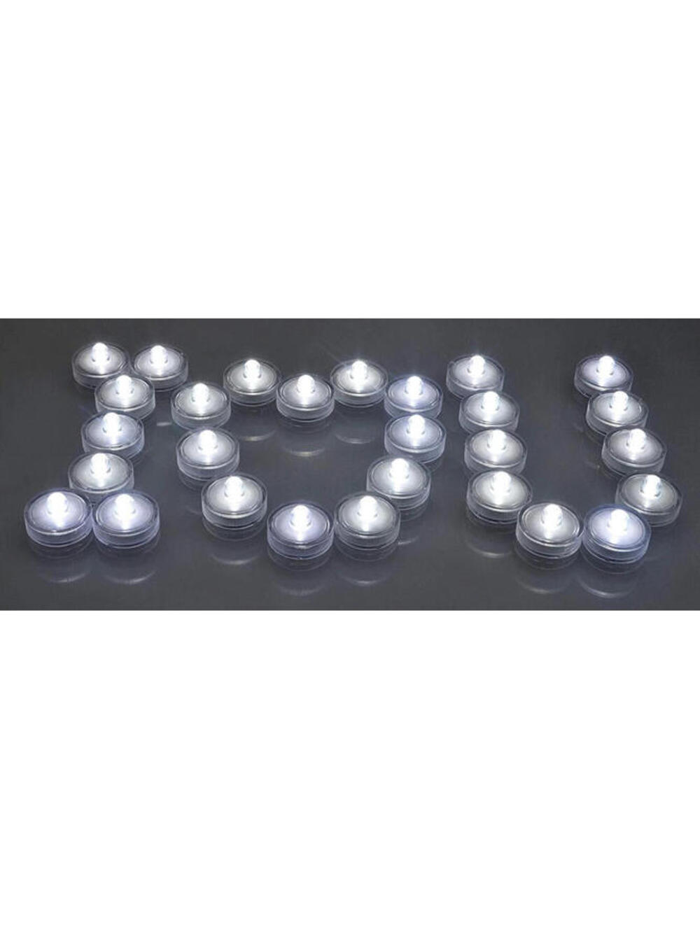 Waterproof Wedding Submersible Battery LED Tea Lights WHITE 36 pcs